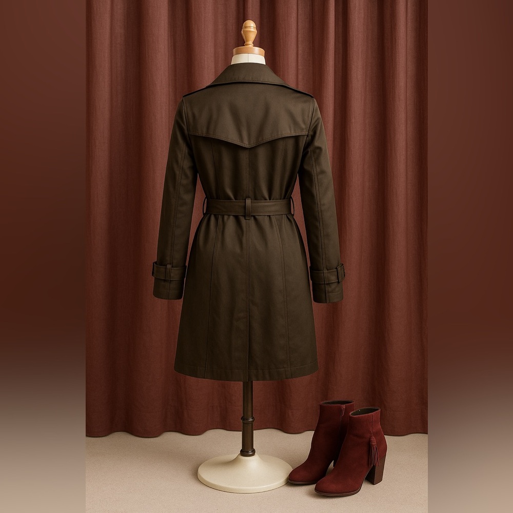 Bebe Dark Brown Trench Coat